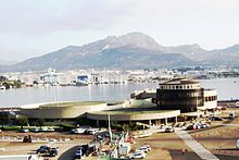 Stazione marittima nel porto Isola Bianca