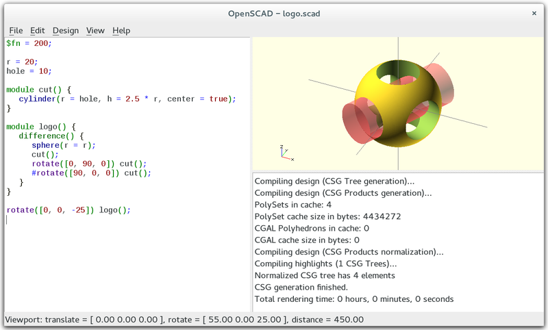 File:OpenSCAD Main Window.png