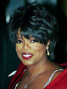 Following the marches, Oprah Winfrey (pictured 1997) broadcast an episode of her talk show from Cumming. Oprah Winfrey 1997.jpg