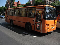 Orange Autosan on Adama Mickiewicza avenue in Kraków.jpg