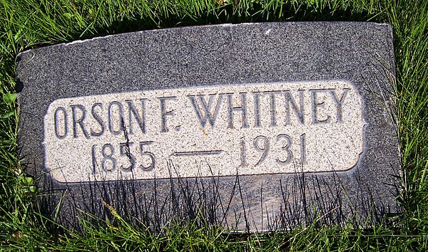 Grave marker of Orson F. Whitney.