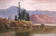 『檜原湖の秋』1907年