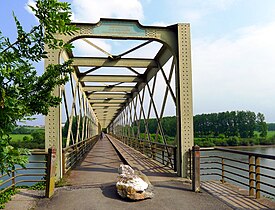 Le Pont de Pruniers dédié aux piétons et cyclistes.