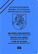 Литовський проїзний документ біженця