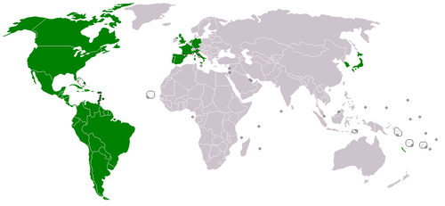 Mapa de lofjfjfjfjfjjjfs Países miembros.