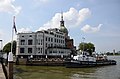 Panorama view at the famous Groothoofdspoort with Hotel Restaurant at the Merwederiver at Dordrecht - panoramio.jpg