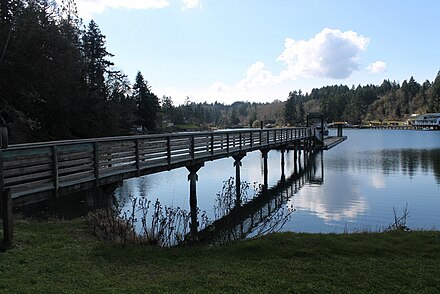 the dock at Penrose Point State Park