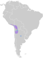 Phoenicoparrus jamesi map.svg