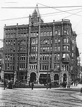 The Pioneer Building, pictured circa 1900 Pioneer Building, circa 1900.jpg