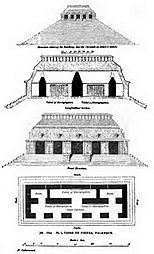 Plan of the temple by Frederick Catherwood