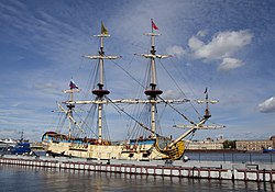 54-gun zeilend slagschip "Poltava".  Wederopbouw 2018