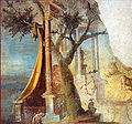 8558 - Pompeii - Porta sacra con albero e tenda