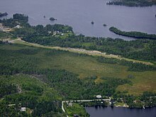 Aerial view of Porters Lake Airport