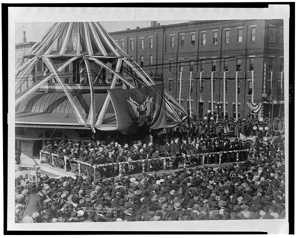 President William Howard Taft speaking in Decatur, 1911