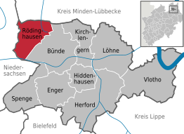 Kaart van Rödinghausen
