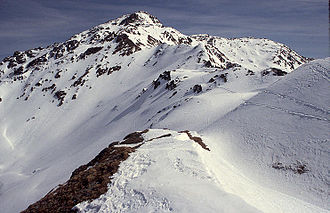 The Rastkogel (2,762 m), a popular ski touring goal Rastkogel HQ.jpg