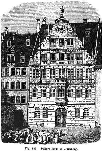 File:Reallexicon der Deutschen Altertümer Fig 132 Pellers Haus in Nürnberg.jpg