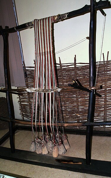 File:Reconstruction-of-neolithic-loom.jpg