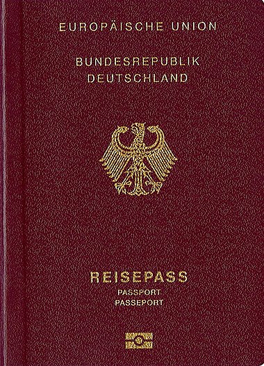 german passport pages