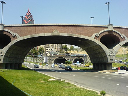 Resalat Expressway junction with Africa Boulevard and entrance of Resalat Tunnel. Resalat Afriqa.jpg