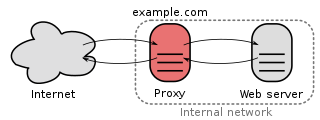 Reverse proxy type of proxy server