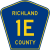 Richland County Route 1E ND.svg