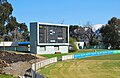 English: The en:Doug Ring-en:Bill Johnston Scoreboard at en:Punt Road Oval in en:Richmond, Victoria