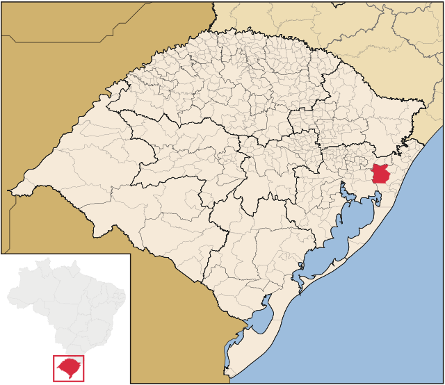Localização de Santo Antônio da Patrulha no Rio Grande do Sul