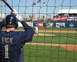 Major League Baseball player Robert Fick with ...