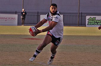 Jennings playing for the Tigers in 2019 Robert Jennings Tigers.jpg