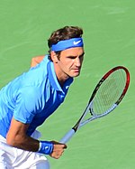 The six-time champion Roger Federer qualifies for the twelfth consecutive year. Roger Federer (9617359132).jpg