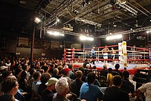 The venue's renovated interior during the Mtagwa-Valtierra boxing card on July 20, 2007 Rogers Mtagwa boxing Aldo Valtierra at New Alhambra Arena on July 20, 2007.jpg