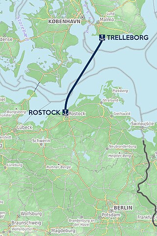 Fährverbindung Rostock–Trelleborg