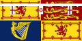 Skotská verze vlajky princezny Alžběty (1944–1952) Poměr stran: 1:2