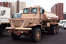 SANDF Armed Forces Day 2017 - South African Army Samil 100 MPV fuel tanker (32921894191).jpg