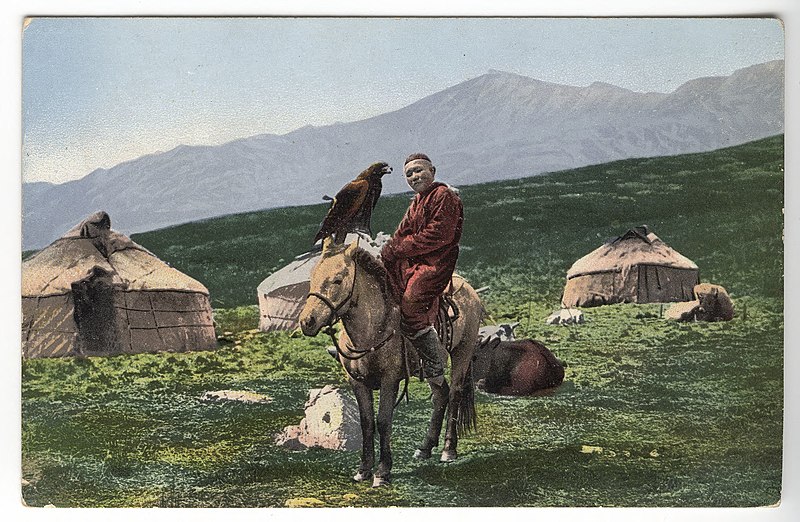 File:SB - Kazakh man on horse with golden eagle.jpg