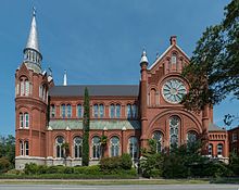 An east view of the building Sacred Heart Cultural Center, Augusta GA, East view 20160703 1.jpg