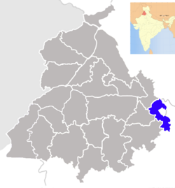 Loko de Sahibzada Ajit Singh Nagar-distrikto