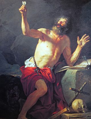 <i>Saint Jerome Hears the Trumpet of the Last Judgment</i> Painting by Jacques-Louis David