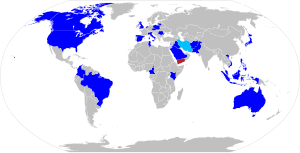 Map with ScanEagle operators in blue, canceled orders in red and operators of unlicensed reproductions in light blue ScanEagle operators.svg