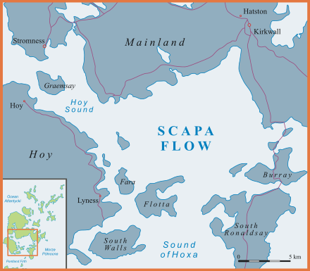 Scapa Flow location map