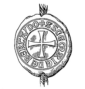 Seal of the Charterhouse Notre-Dame de Bertaud † S 'SCE MARIE DE BERTAVDOSigillum sancte Marie de Bertaudo.