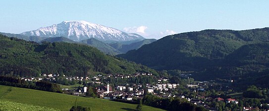 Pohled od města Scheibbs