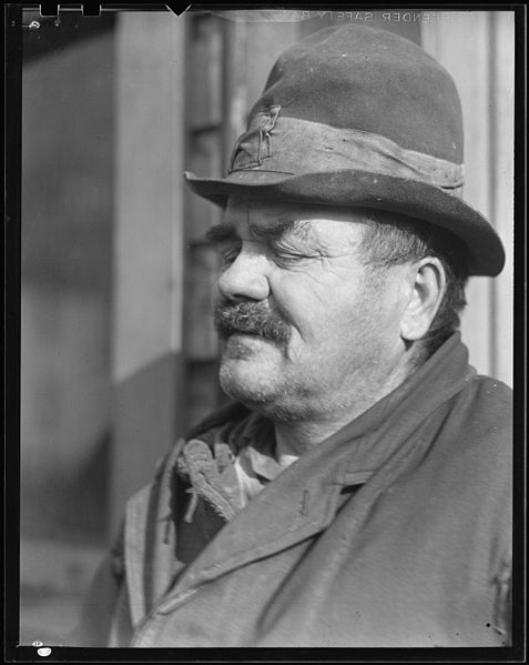 File:Scott's Run, West Virginia. Peter Percupu, Roumanian miner, unemployed, known in Scott's Run as "Ground Hog." Too old... - NARA - 518417.jpg