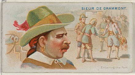 Sieur de Grammont, Entering the Fort, from the Pirates of the Spanish Main series (N19) for Allen & Ginter Cigarettes MET DP835014