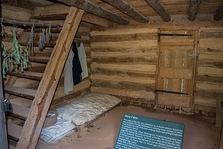 Slave quarters at George Washington's plantation at Mt. Vernon