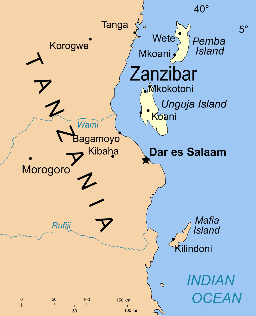 Spice Islands (Zanzibar highlighted)