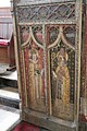 Rood screen in St Agnes in Cawston, Norfolk. The screen was restored and cleaned in 1952.