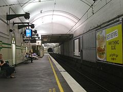 Ondergronds station in het centrum van Sydney