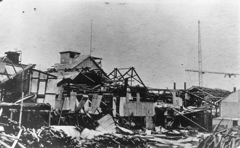 File:StateLibQld 2 147879 Racecourse Mill after a cyclone in Mackay, 1918.jpg